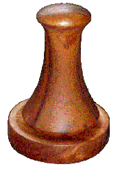 Hawaiian poi pounder gavel