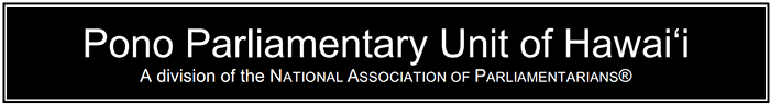 Pono Parliamentary Unit of Hawai'i